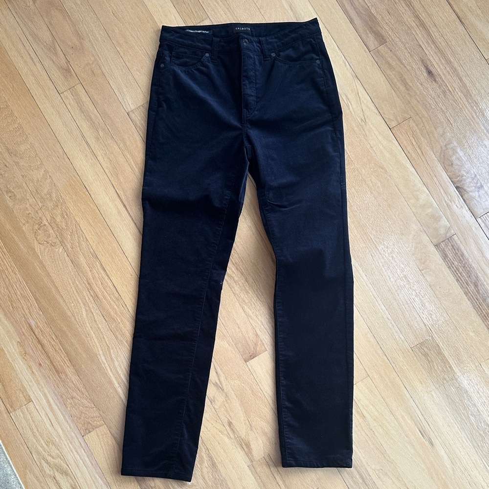 Talbots Women's Straight Leg Pants in Deep blue